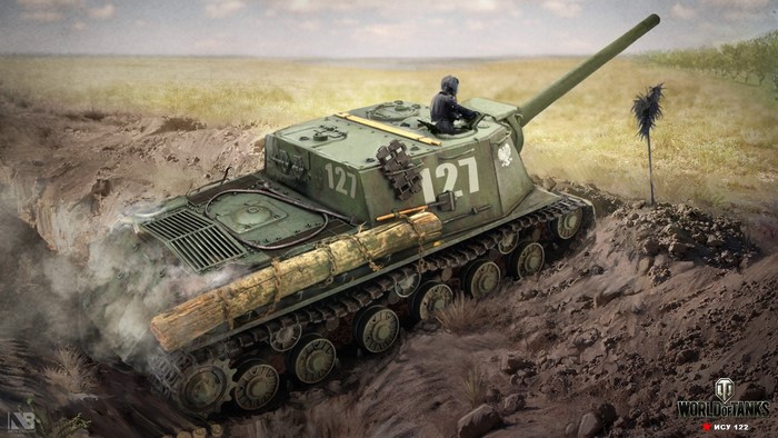 ISU-122 Tank from World of Tanks by Nikita Bolyakov