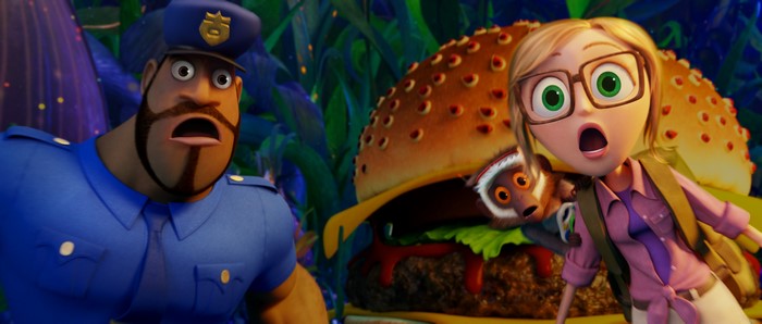 Flint Lockwood and Sam Sparks from Cloudy with a Chance of Meatballs 2