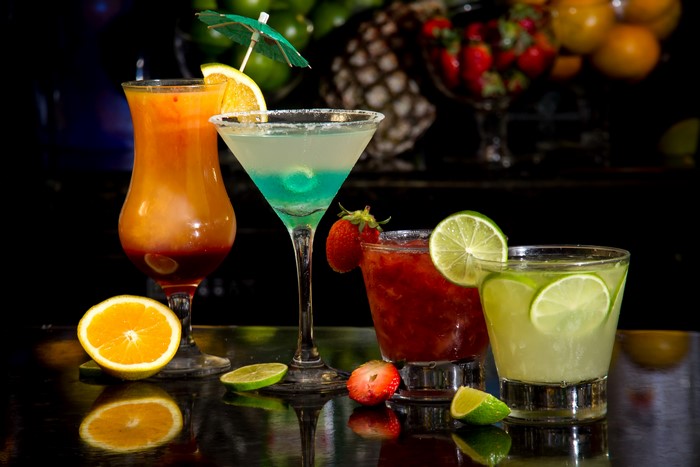 Colorful Assortment of Refreshing Summer Drinks