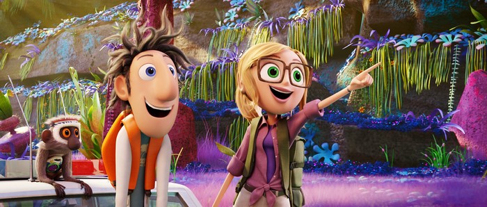 Flint Lockwood and Sam Sparks from Cloudy with a Chance of Meatballs 2