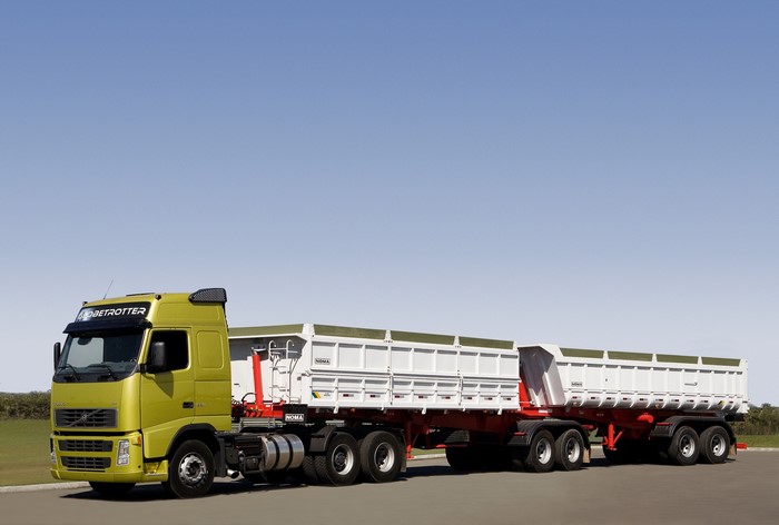 Volvo Trucks with Trailers