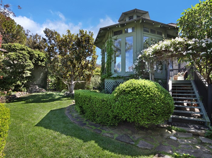 Green House with Garden and Lawn in Laguna Beach