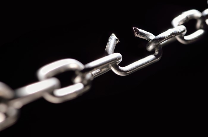 Broken Metal Chain