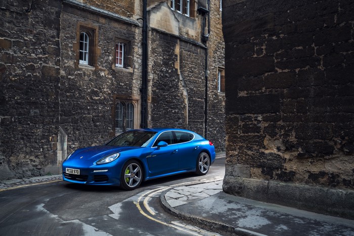 Blue 2013 Porsche Panamera S E-Hybrid