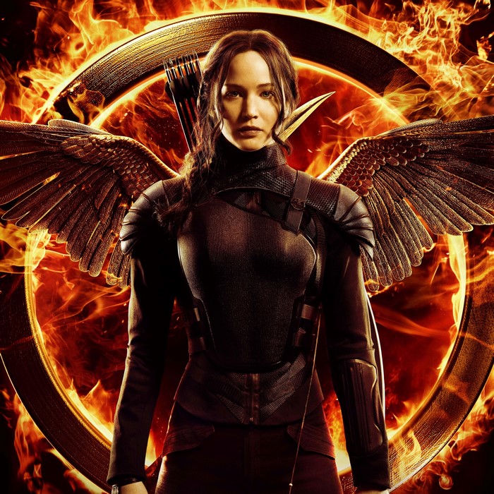 Jennifer Lawrence as Katniss Everdeen in The Hunger Games: Mockingjay