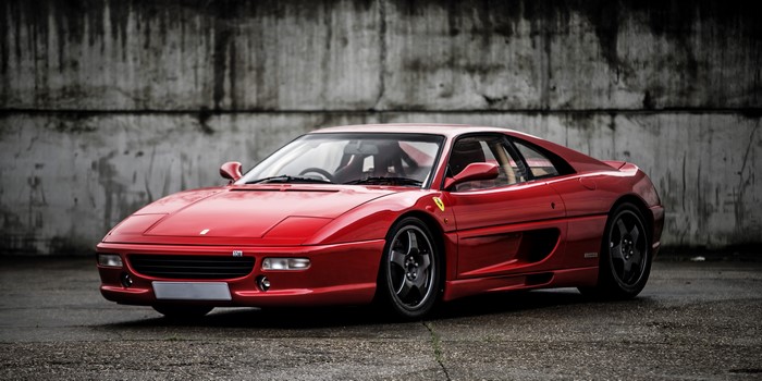 Red 1995 Ferrari F355