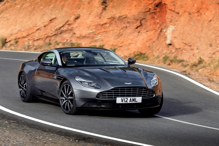 Aston Martin DB11 V12 AML on a road