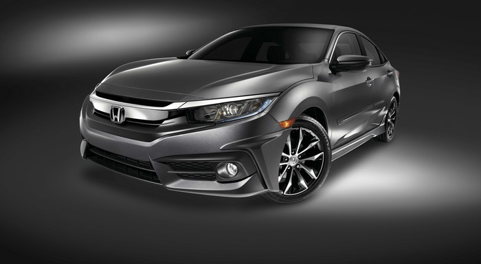 4K Grey Honda Civic Sedan