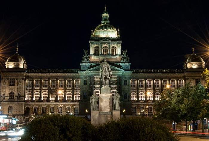 National Museum in Prague at Night