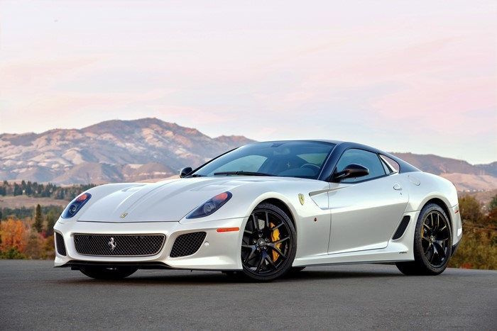 White Ferrari 599 GTO