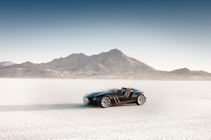 BMW 328 Hommage concept car on salt flats