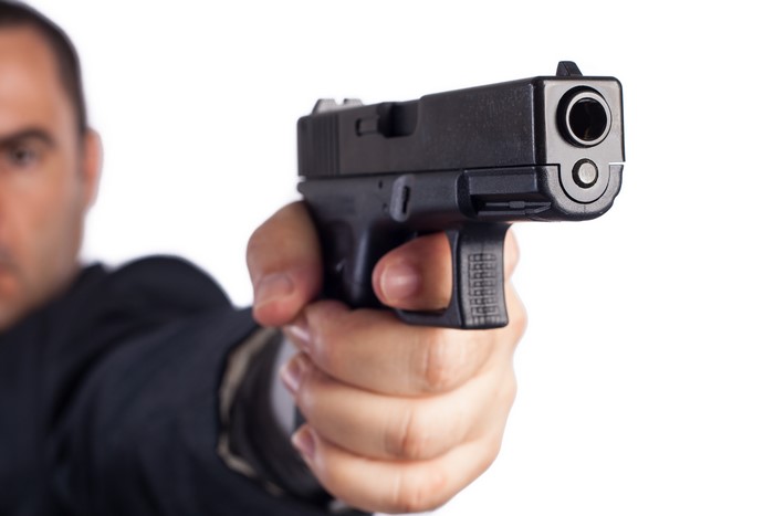 Man holding a GLOCK pistol