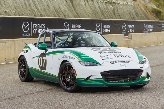 Mazda MX-5 Cup race car with "07" and BFGoodrich livery