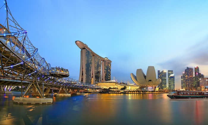 Marina Bay Sands, Singapore at Dusk