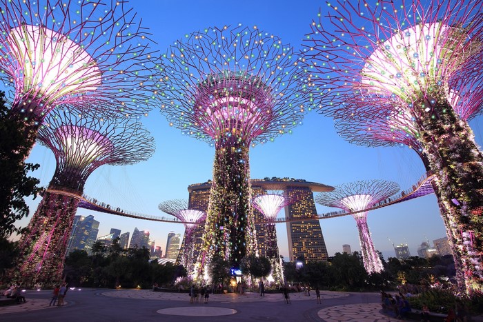 Gardens by the Bay, Singapore at Dusk