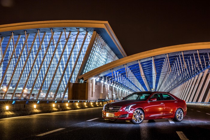 4K 2015 Cadillac ATS-L Wine Metallic