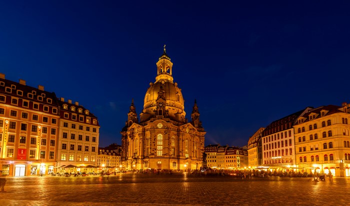 Dresden Frauenkirche at Night