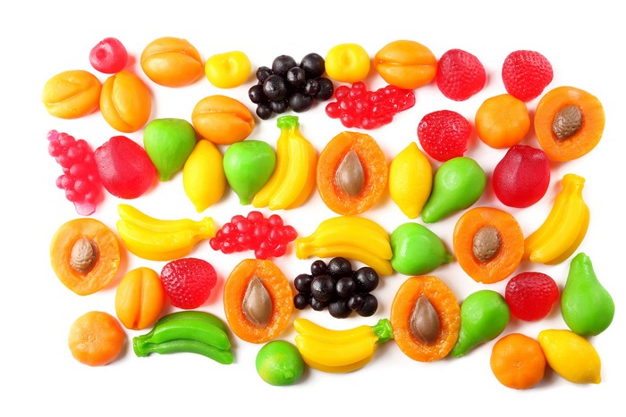 Assortment of fruit jelly candies