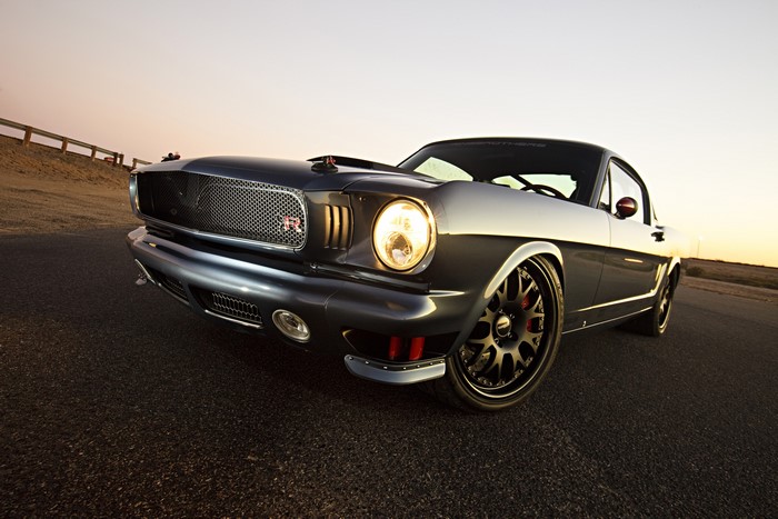 1965 Ringbrothers Mustang with custom grille and headlights
