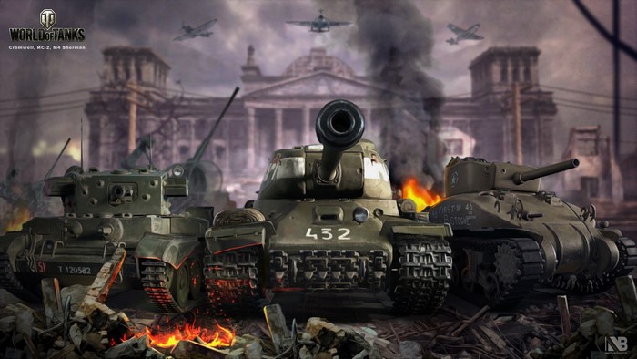 World of Tanks: Cromwell, IS-2, M4 Sherman