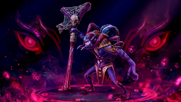 Witch Doctor from DOTA 2 with a skull staff