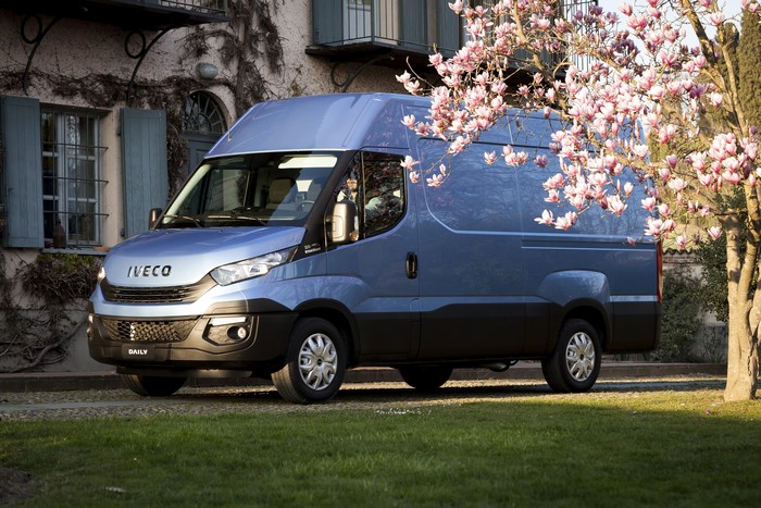 Blue Iveco Daily 70 Chassis Cab Van
