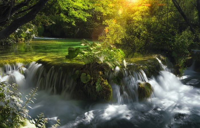 Plitvice Lakes Waterfalls in Croatia