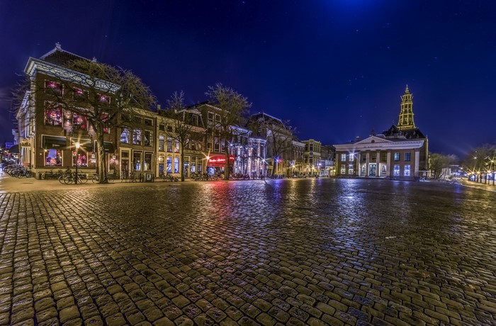 Groningen, Netherlands at Night
