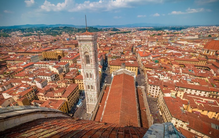 Florence cityscape with Cathedral of Saint Mary of the Flower