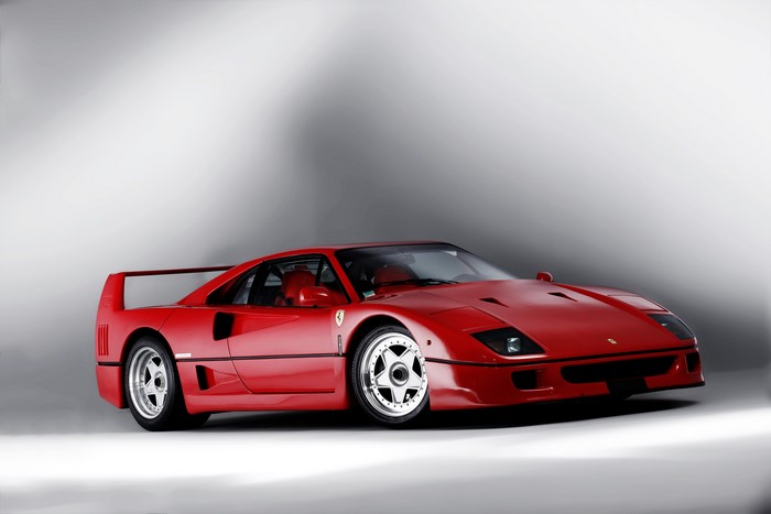 Red 1989 Ferrari F40
