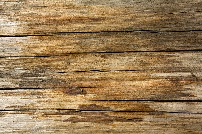 Close-up of weathered wooden planks texture