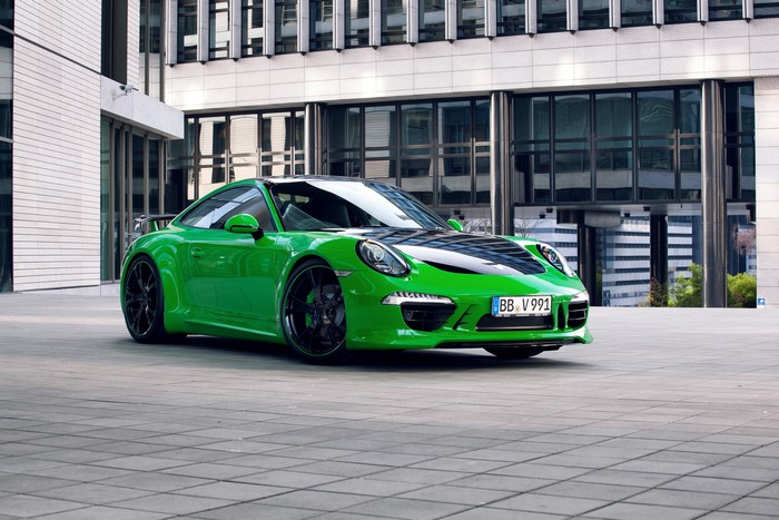 Green 2013 TechArt 911 Carrera 4S Porsche