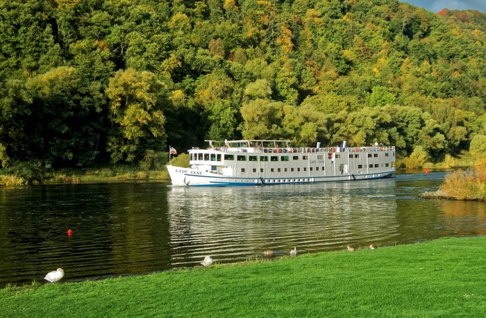 Lady Anne riverboat on the Mosel River in Germany
