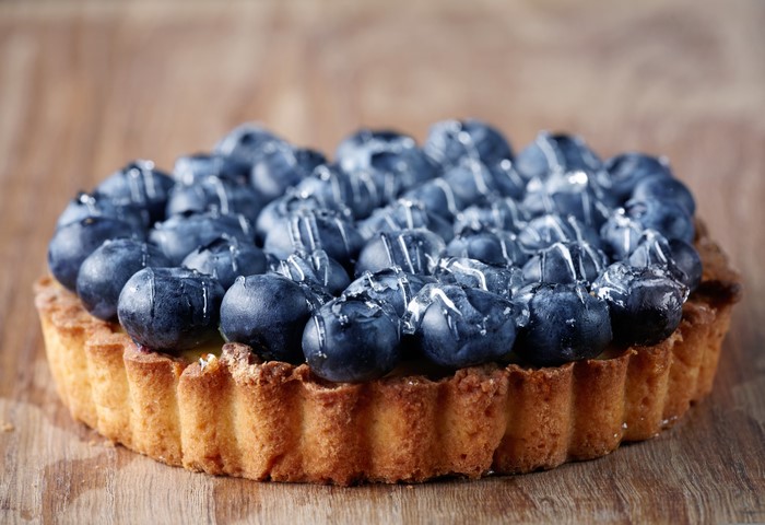 Blueberry Tart with Drizzle