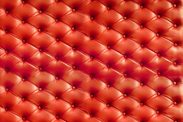 Red tufted leather texture