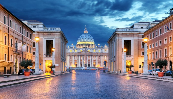 St. Peter's Basilica and Square in Vatican City, Rome