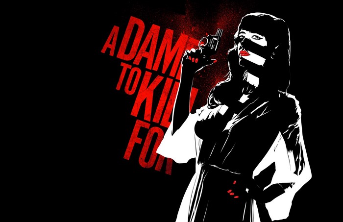 Ava Lord from Sin City A Dame to Kill For with Pistol