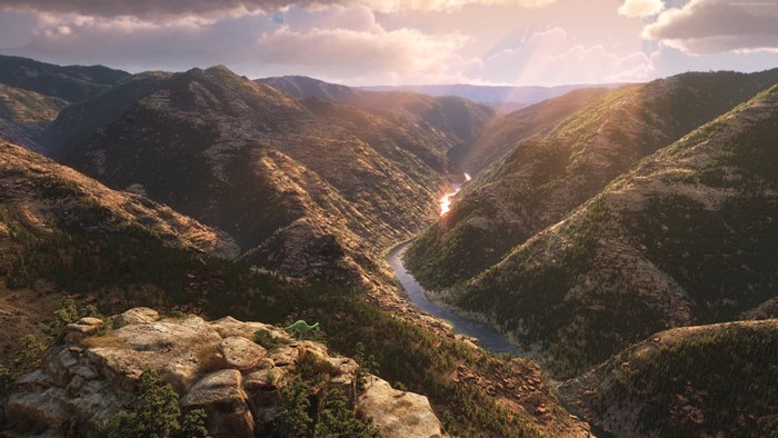4K The Good Dinosaur Mountains