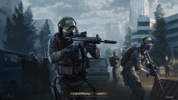 Contract Wars Soldiers Armed with Assault Rifles