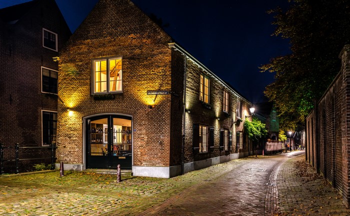 Street at Night in Den Bosch, Netherlands