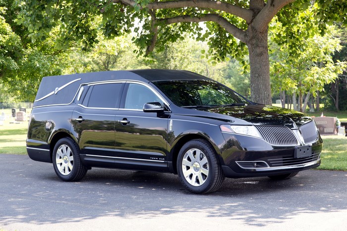 Black Lincoln MKT Hearse Funeral Car