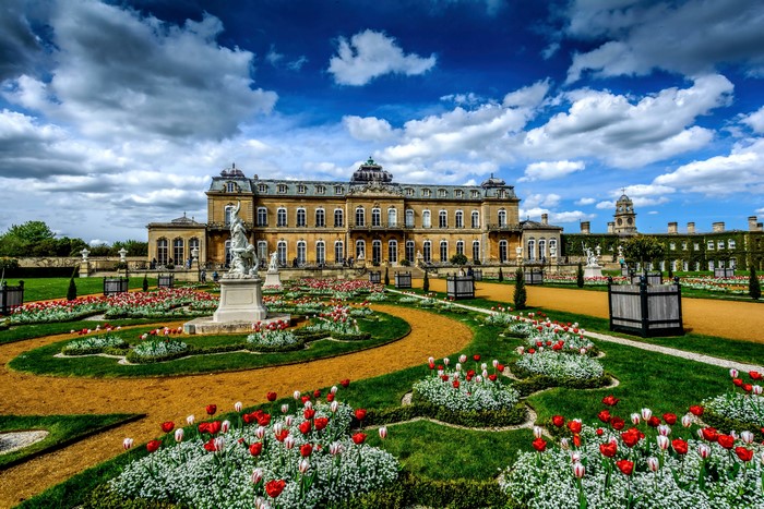 Wrest Park Bedfordshire England Gardens and Mansion