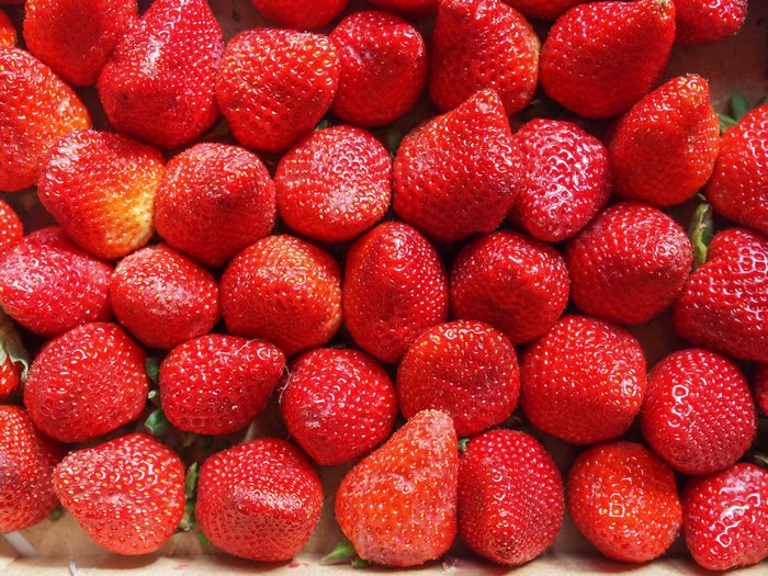 Many Red Strawberries