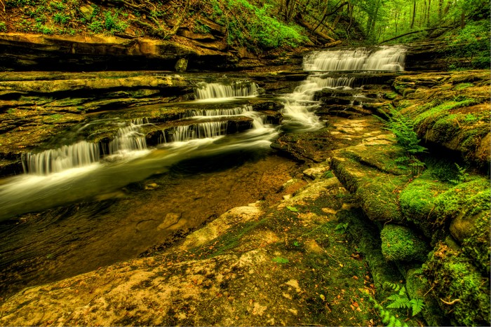 Meadow Creek Cascades Wayne County Kentucky Waterfalls