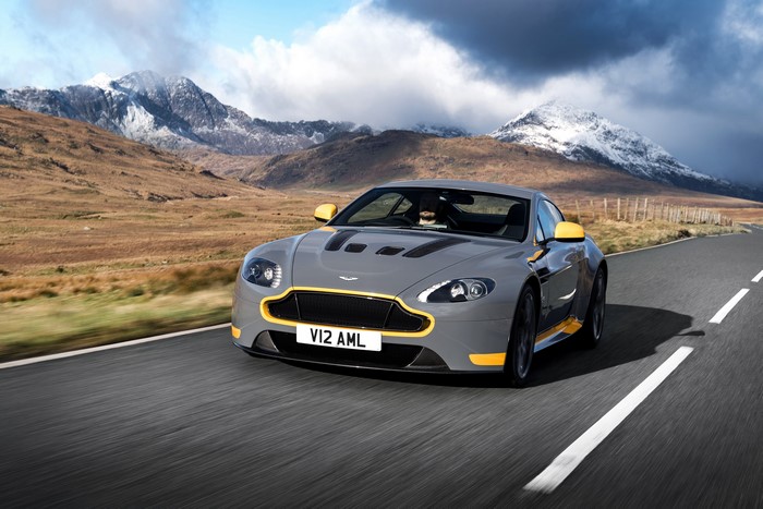 Aston Martin V12 Vantage S Sport-Plus Pack on Mountain Road
