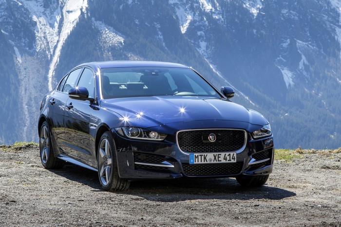 Jaguar XE R-Sport AWD in mountains