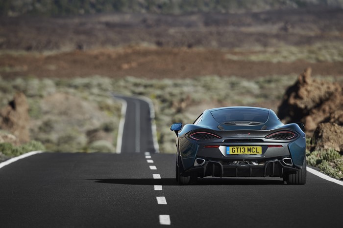 McLaren 570GT on a winding road