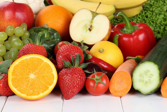 Assortment of Fresh Fruits and Vegetables