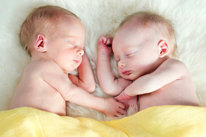 Two Infants Sleeping