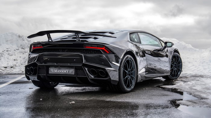 4K 2015 Mansory Huracan LB724 Lamborghini Back View